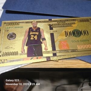 Gold Commemorative Basketball Note